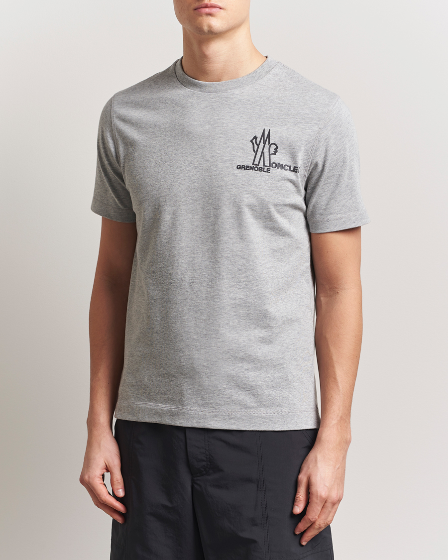 Men | T-Shirts | Moncler Grenoble | Logo T-Shirt Heather Grey