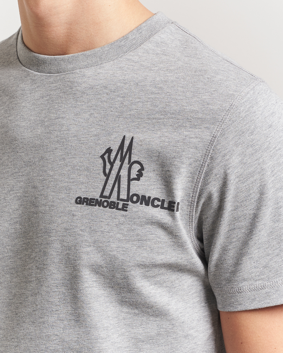 Men | T-Shirts | Moncler Grenoble | Logo T-Shirt Heather Grey