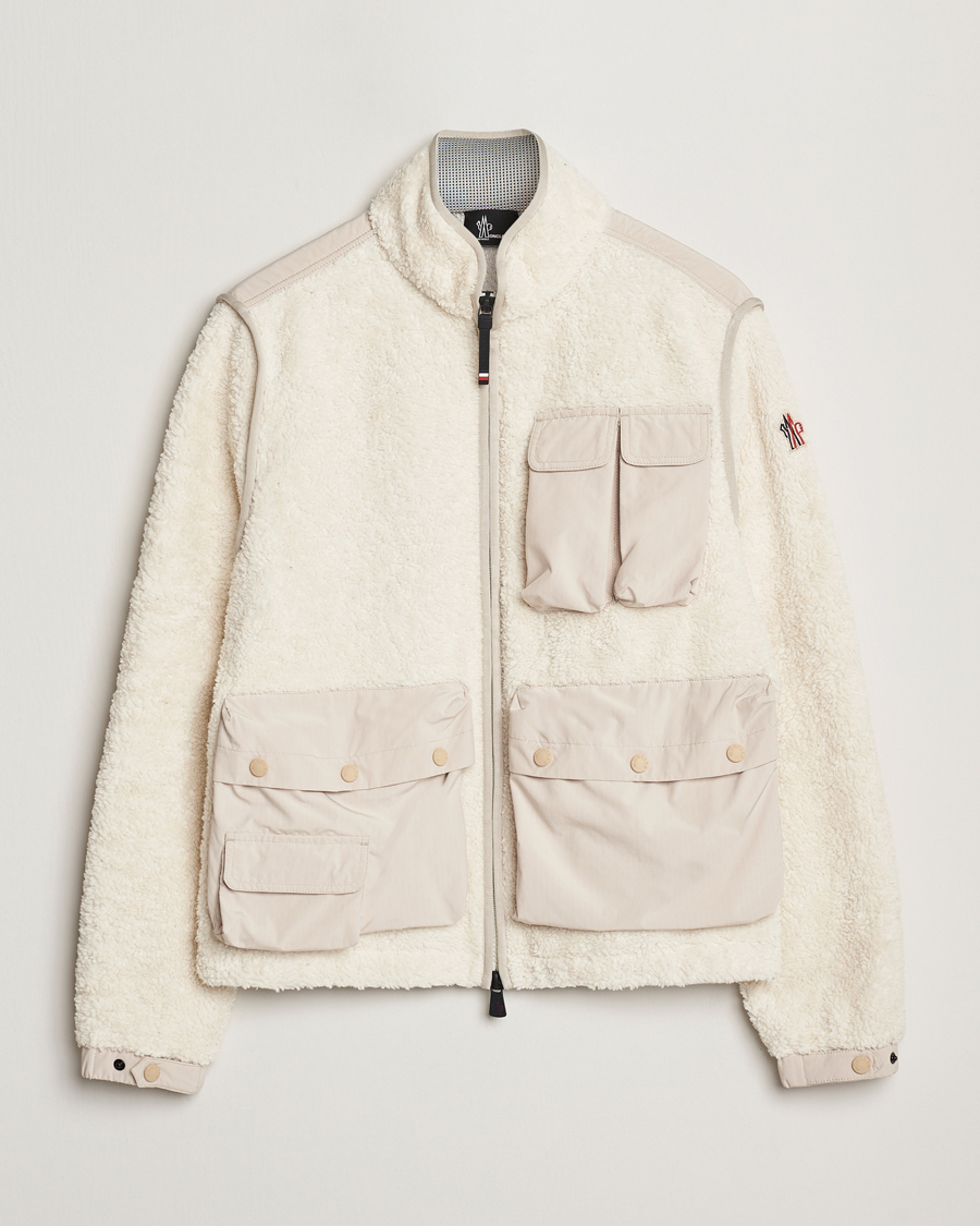 Men | Sweaters & Knitwear | Moncler Grenoble | Zip Up Cardigan Off White