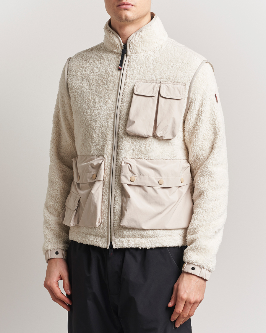 Men | Sweaters & Knitwear | Moncler Grenoble | Zip Up Cardigan Off White