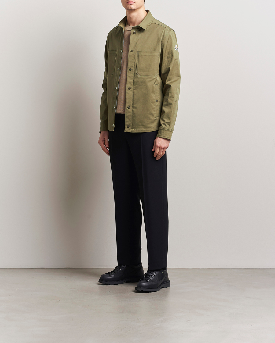 Men | Shirts | Moncler | Cotton Overshirt Olive