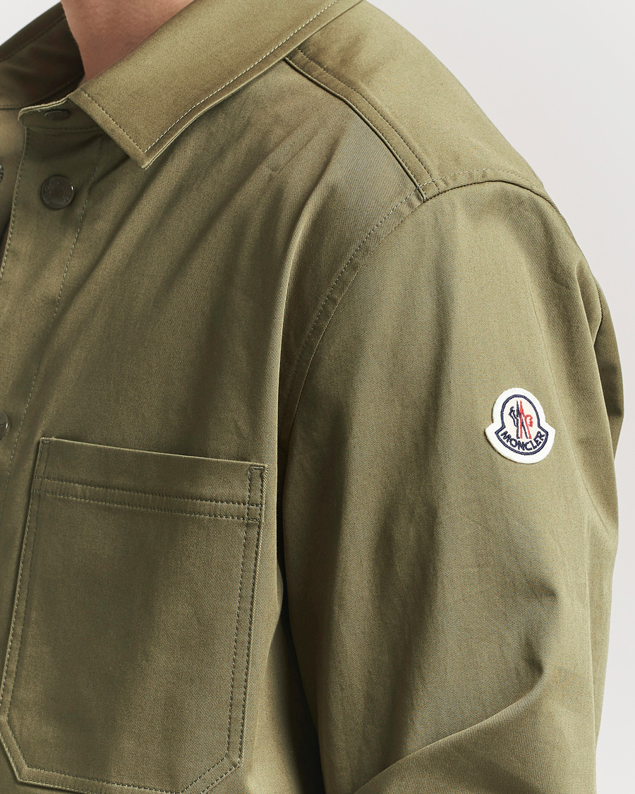 Men | Shirts | Moncler | Cotton Overshirt Olive