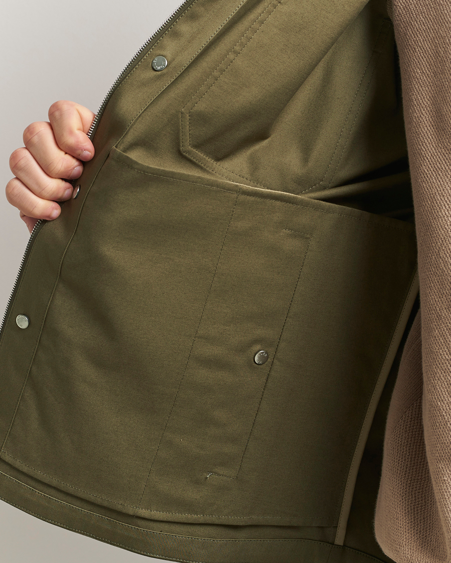 Men | Shirts | Moncler | Cotton Overshirt Olive
