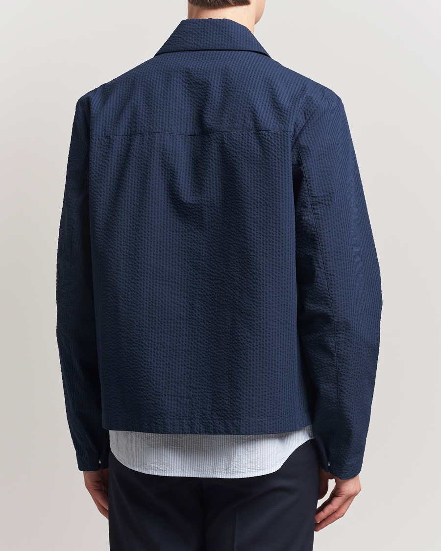 Men | Shirts | Moncler | Zip Overshirt Navy