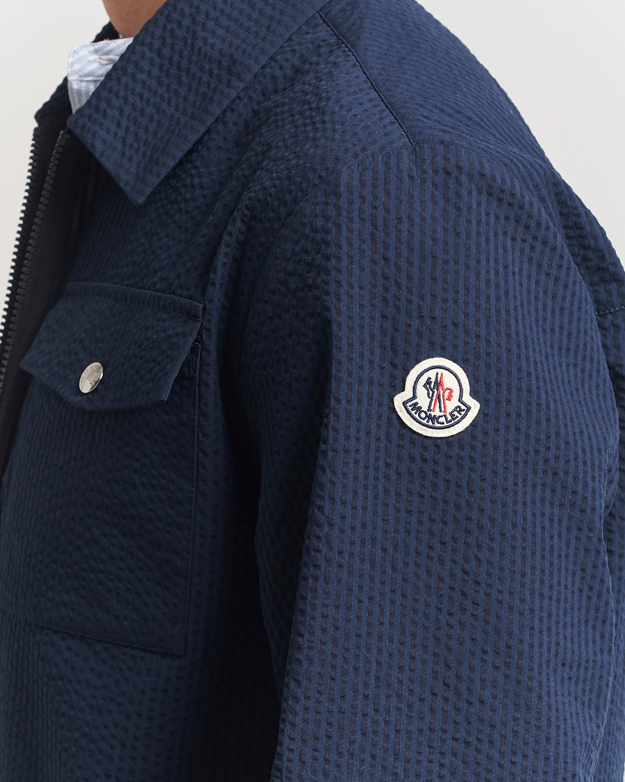 Men | Shirts | Moncler | Zip Overshirt Navy