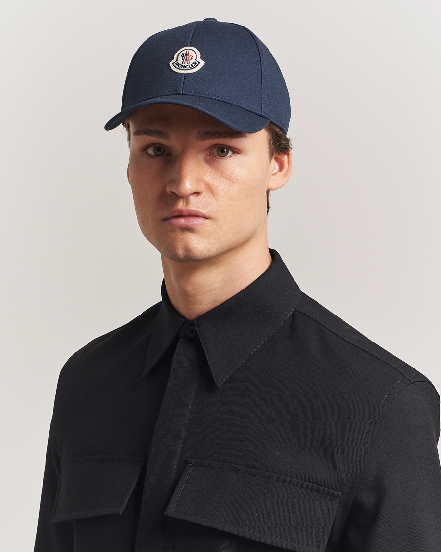 Men | Hats & Caps | Moncler | Logo Baseball Cap Navy