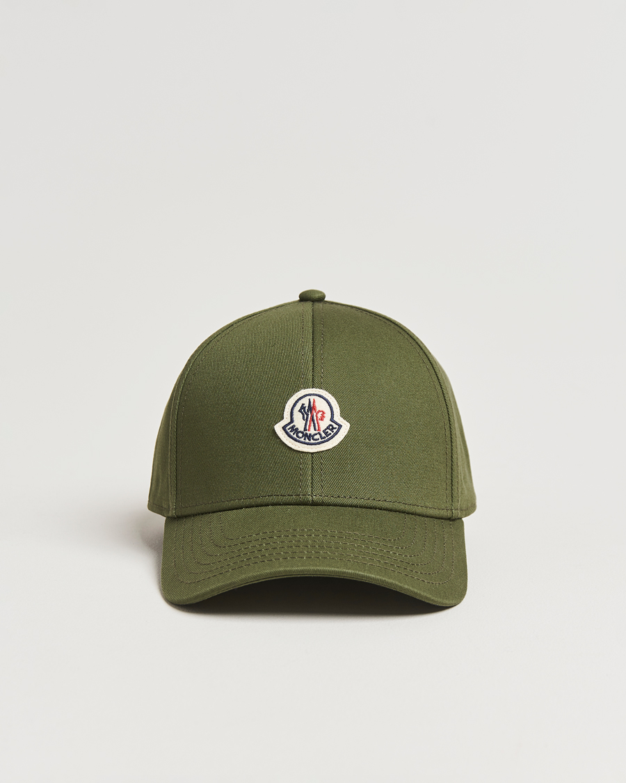 Men | Hats & Caps | Moncler | Logo Baseball Cap Dark Green