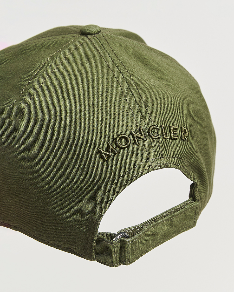 Men | Hats & Caps | Moncler | Logo Baseball Cap Dark Green