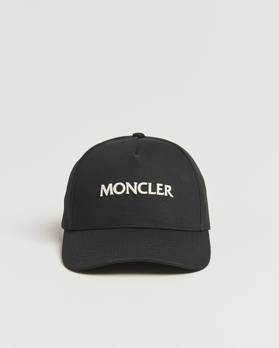 Men | Hats & Caps | Moncler | Lettering Logo Baseball Cap Black