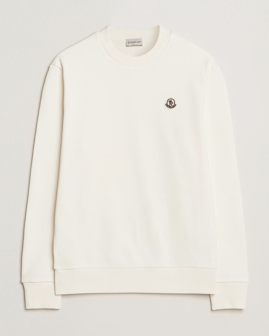Men | Sweaters & Knitwear | Moncler | Lettering Logo Sweatshirt White