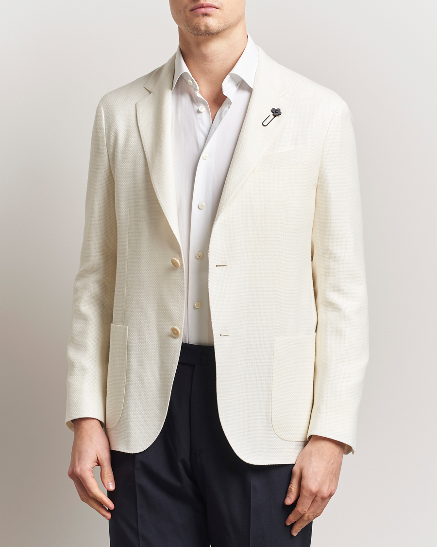 Men | Blazers | Lardini | Wool/Linen/Silk Blazer Beige