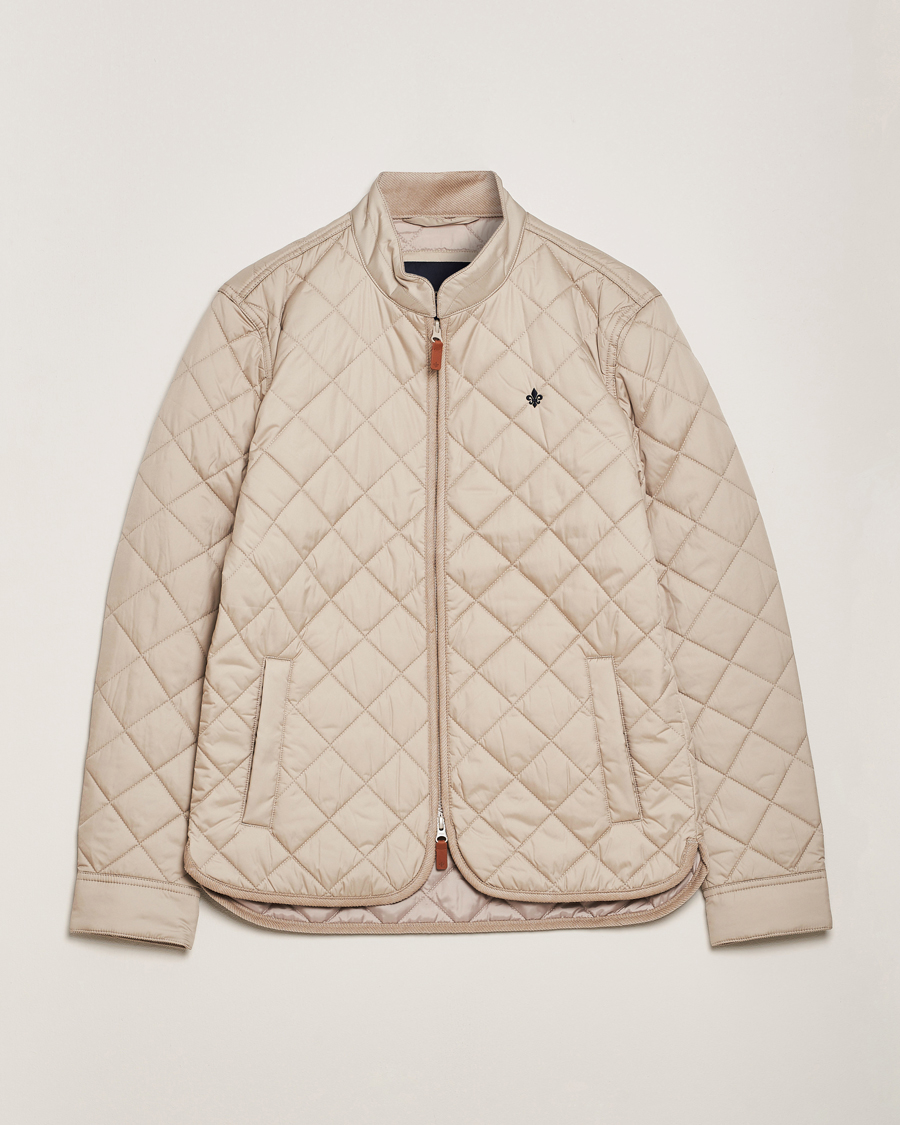 Men | Coats & Jackets | Morris | Teddy Quilted Jacket Beige
