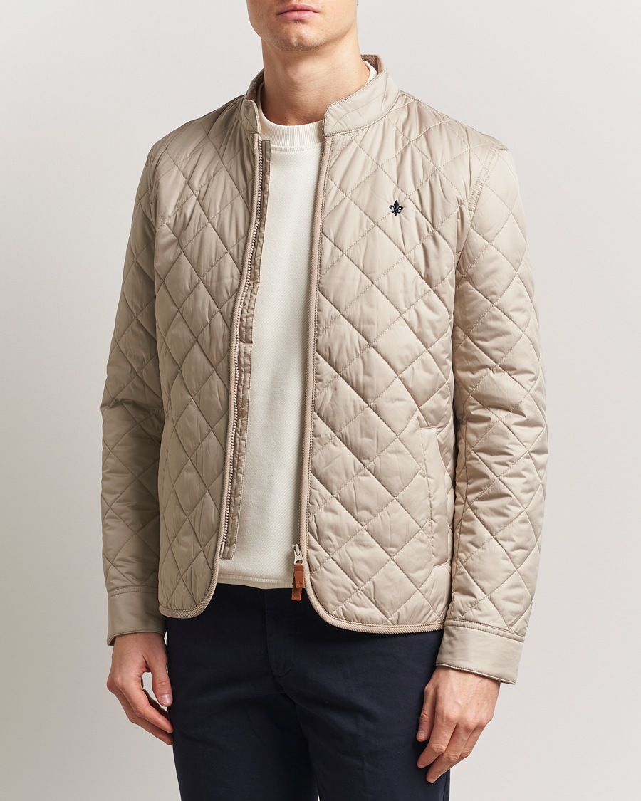Men | Coats & Jackets | Morris | Teddy Quilted Jacket Beige
