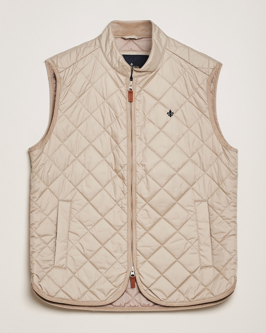 Men | Gilets | Morris | Teddy Quilted Vest Khaki