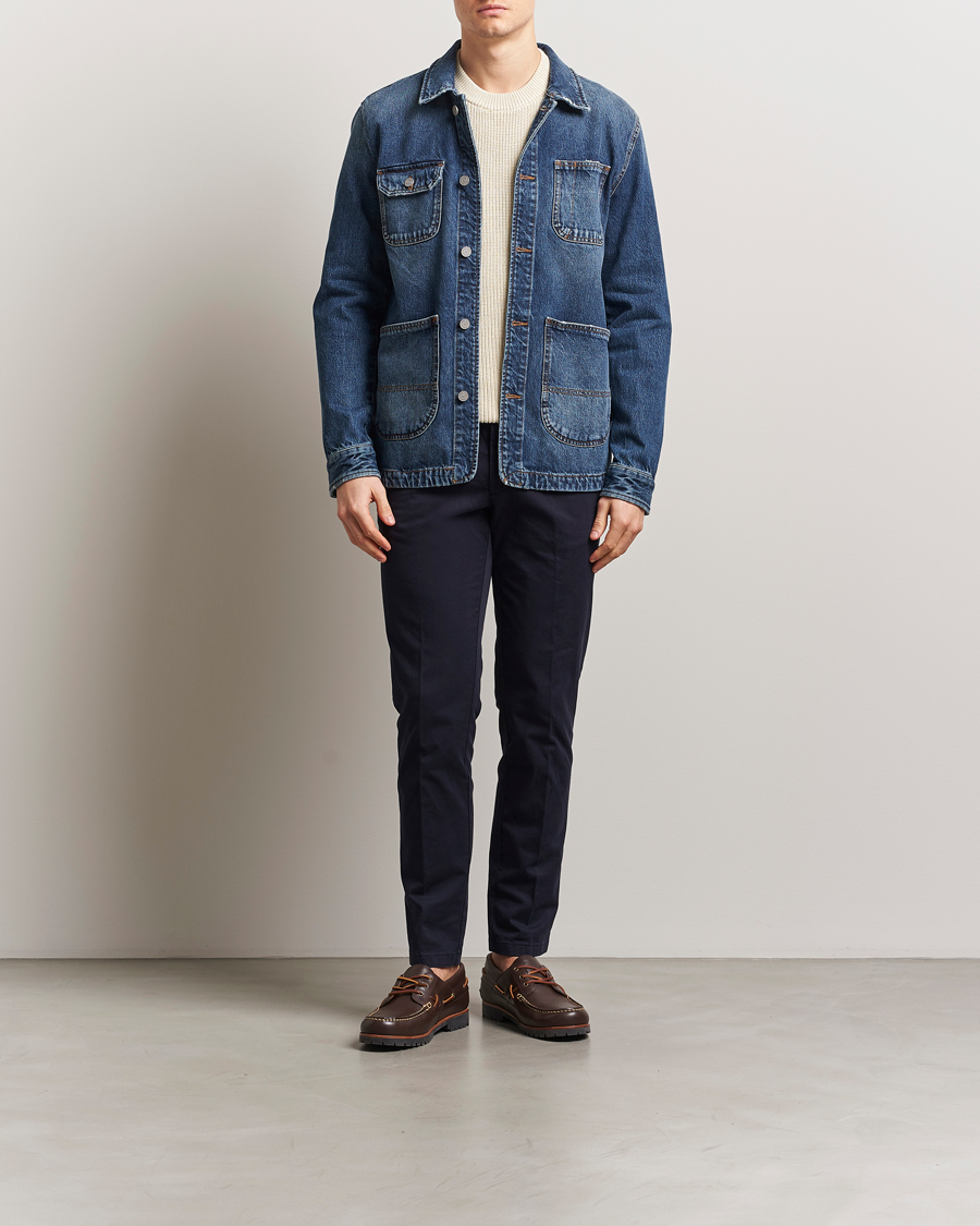 Men | Shirts | Morris | Denim Shirt Jacket Blue