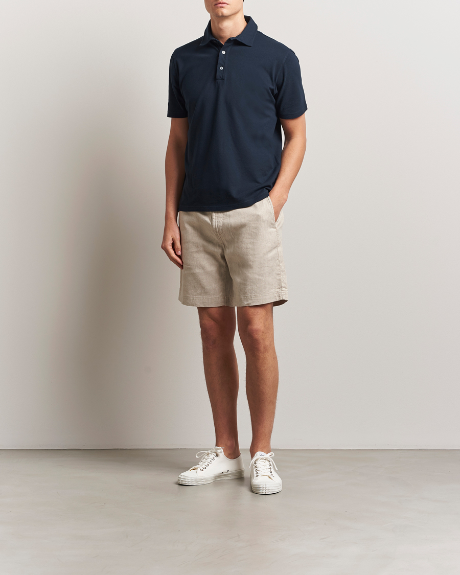 Men | Shorts | Morris | Fenix Linen/Cotton Shorts Beige
