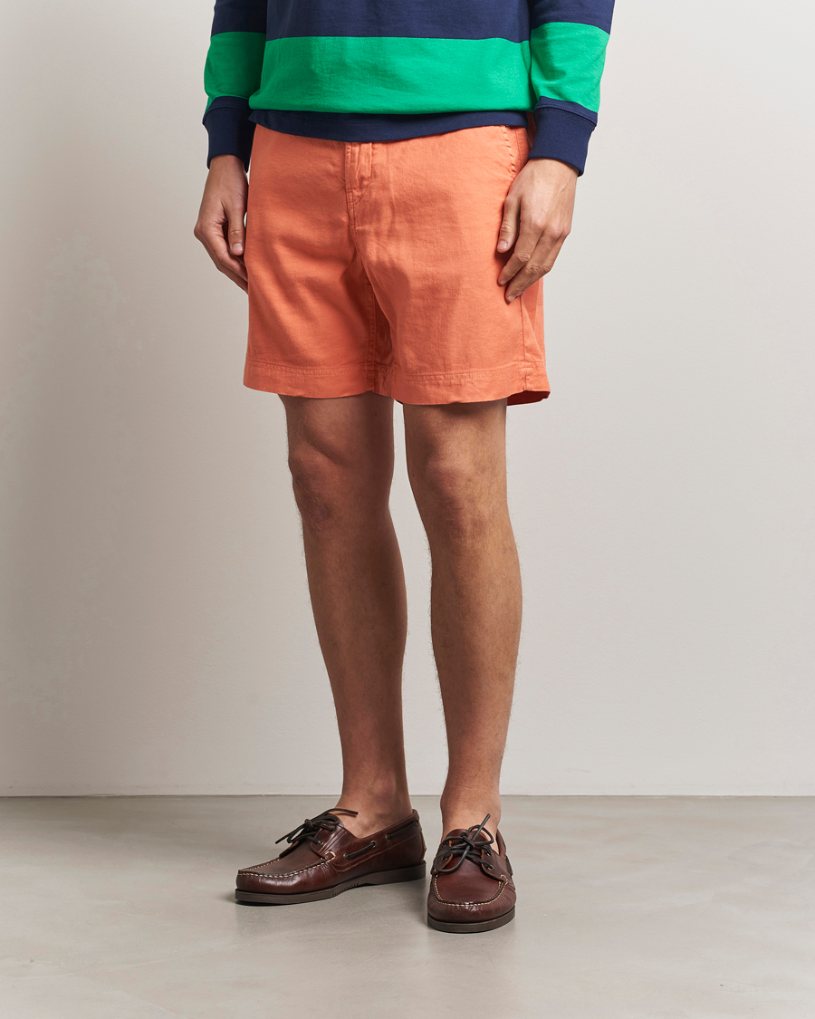 Men | Shorts | Morris | Fenix Linen/Cotton Shorts Orange