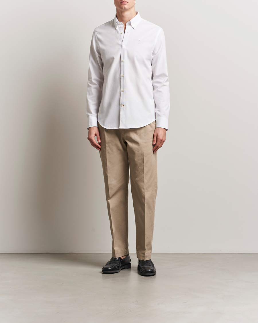 Men | Shirts | Morris | Slim Fit Structured Shirt White