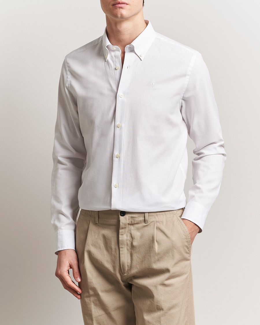 Men | Shirts | Morris | Slim Fit Structured Shirt White