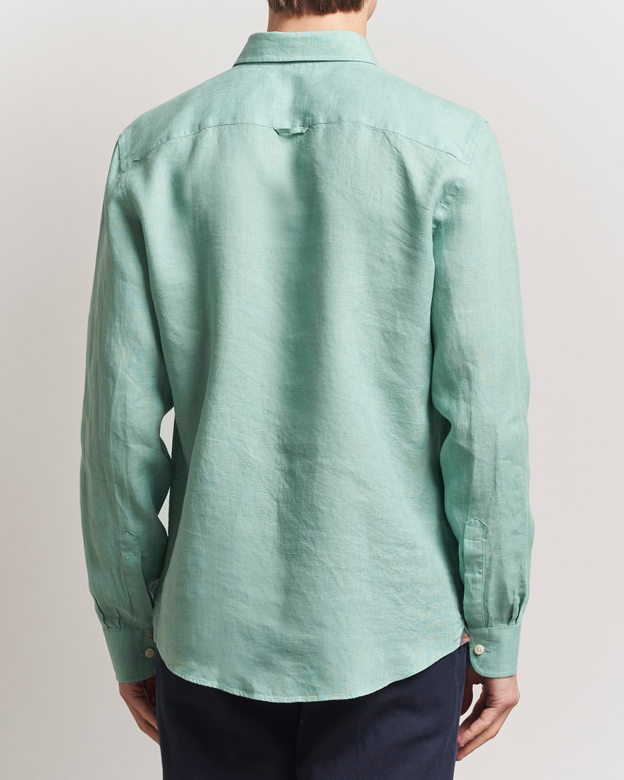 Men | Shirts | Morris | Douglas Linen Button Down Shirt Light Green
