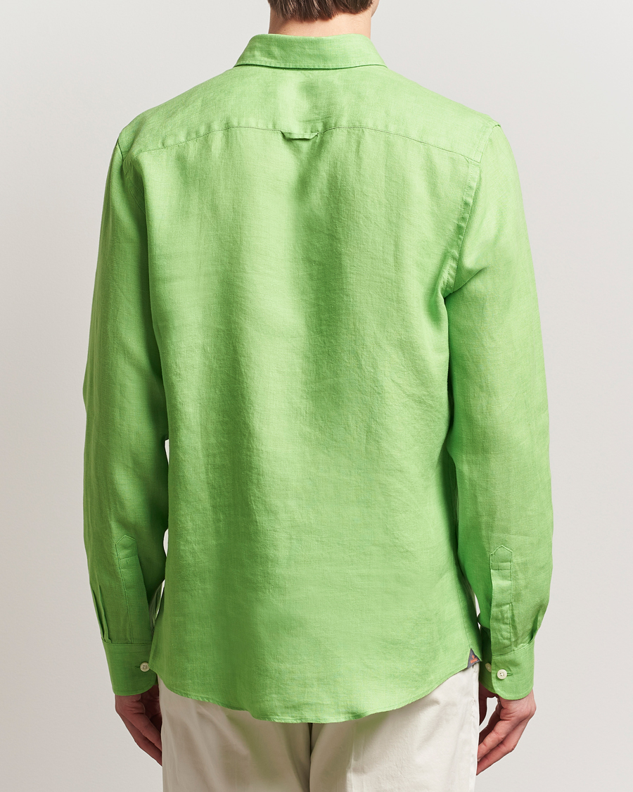 Men | Shirts | Morris | Douglas Linen Button Down Shirt Green