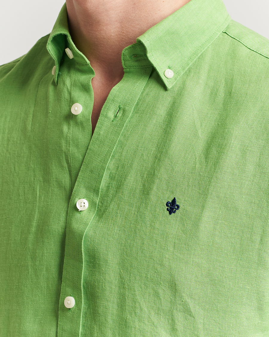 Men | Shirts | Morris | Douglas Linen Button Down Shirt Green