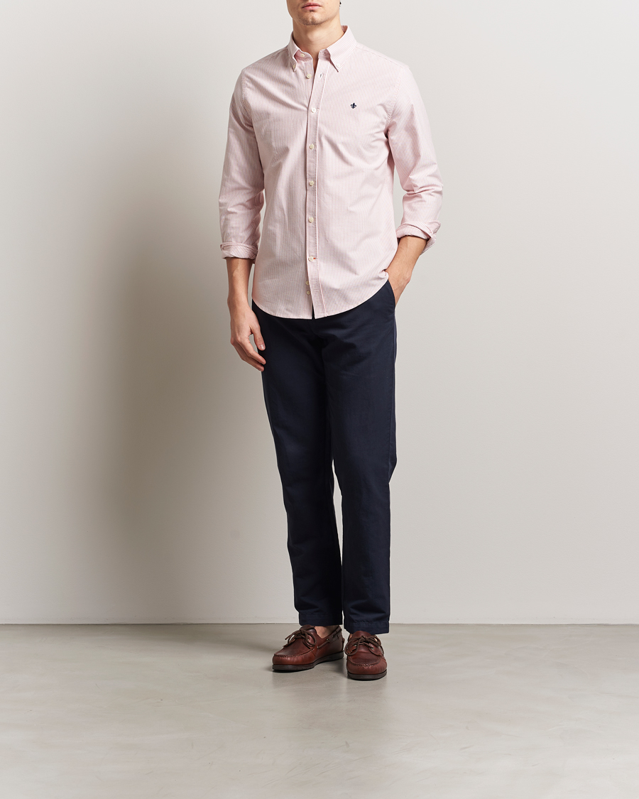 Men | Shirts | Morris | Douglas Striped Oxford Orange