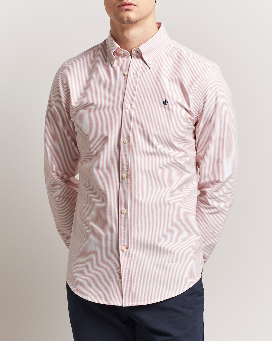 Men | Shirts | Morris | Douglas Striped Oxford Orange