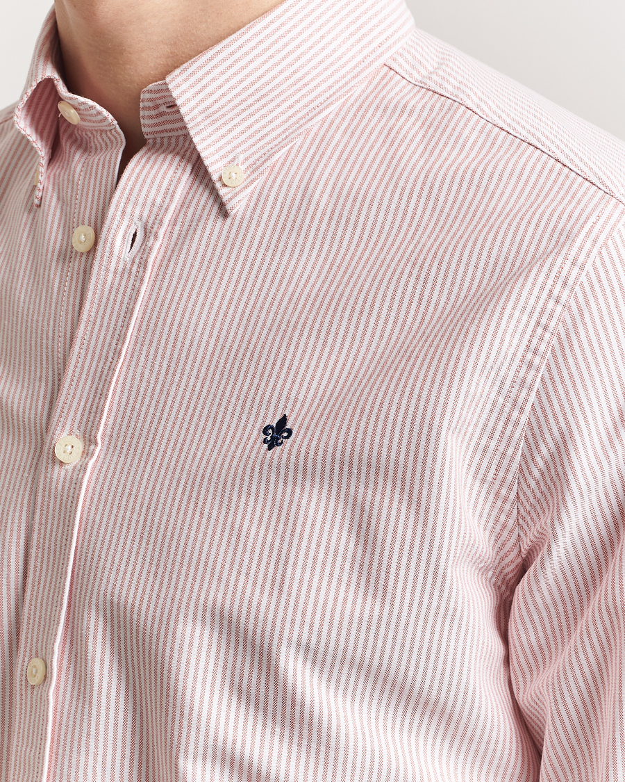 Men | Shirts | Morris | Douglas Striped Oxford Orange