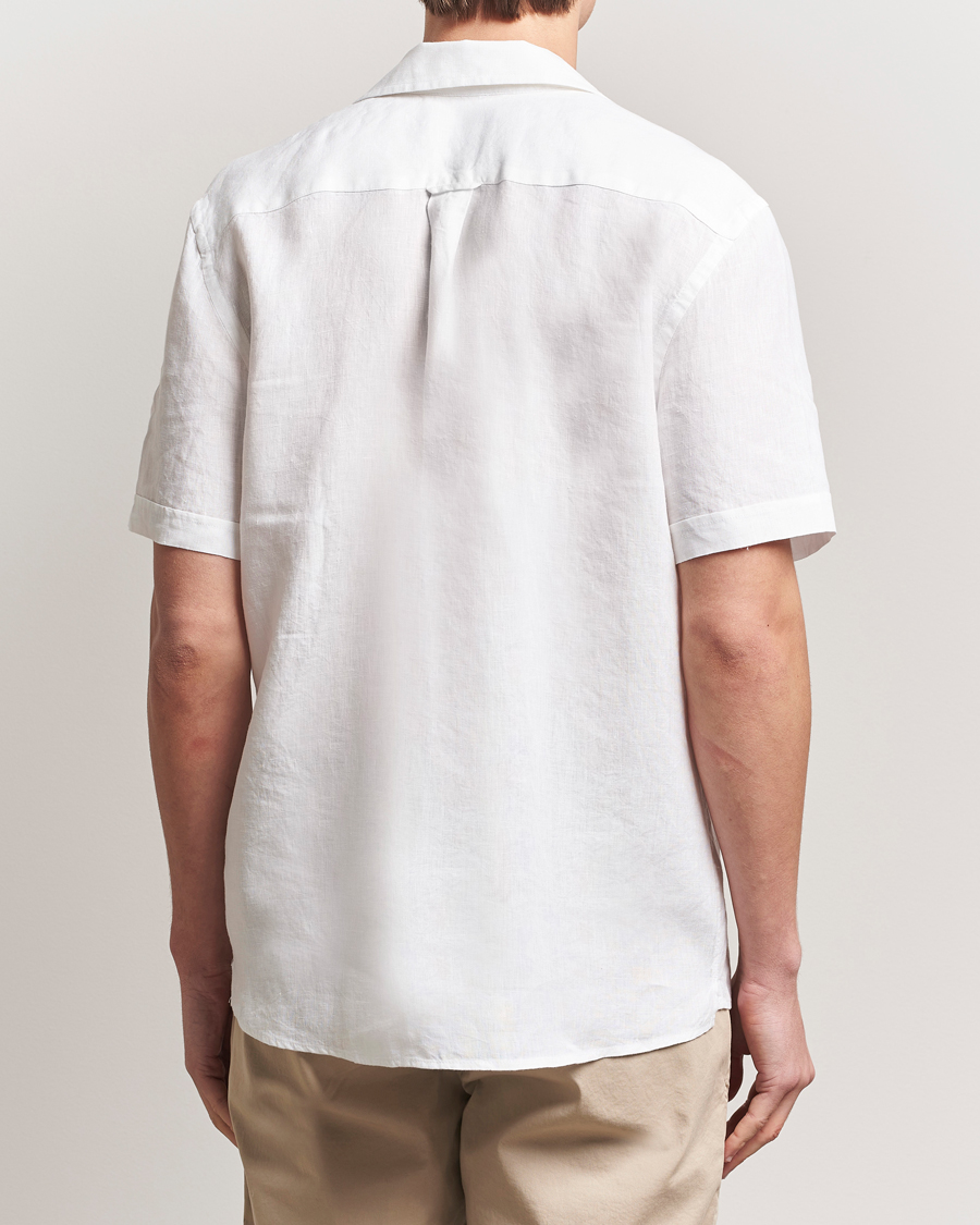 Men | Shirts | Morris | Resort Linen Shirt White