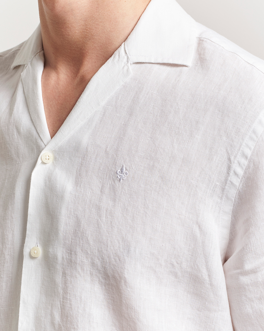 Men | Shirts | Morris | Resort Linen Shirt White