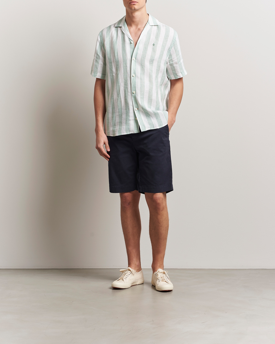 Men | Shirts | Morris | Resort Linen Shirt Green