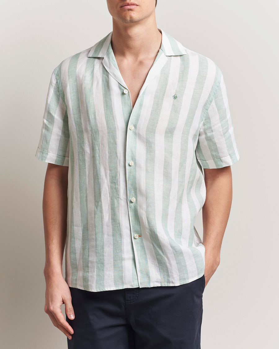 Men | Shirts | Morris | Resort Linen Shirt Green
