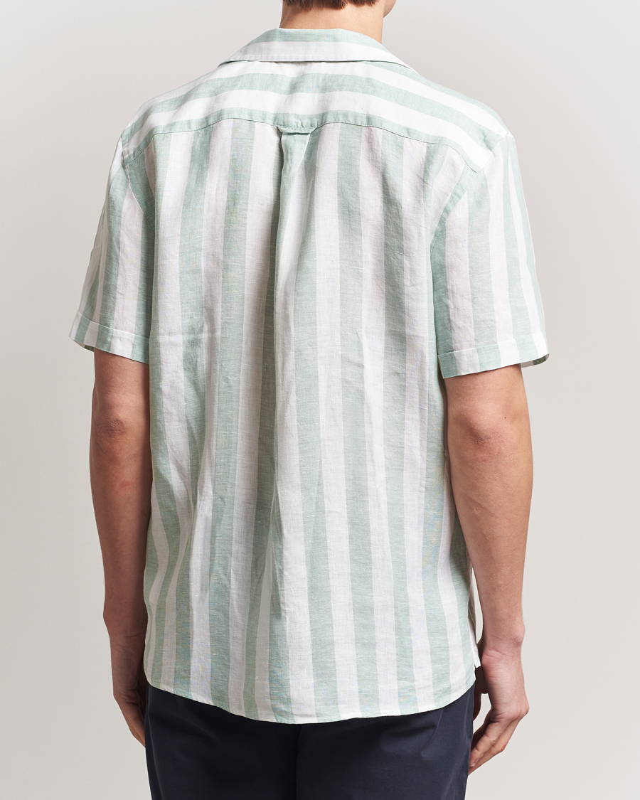Men | Shirts | Morris | Resort Linen Shirt Green