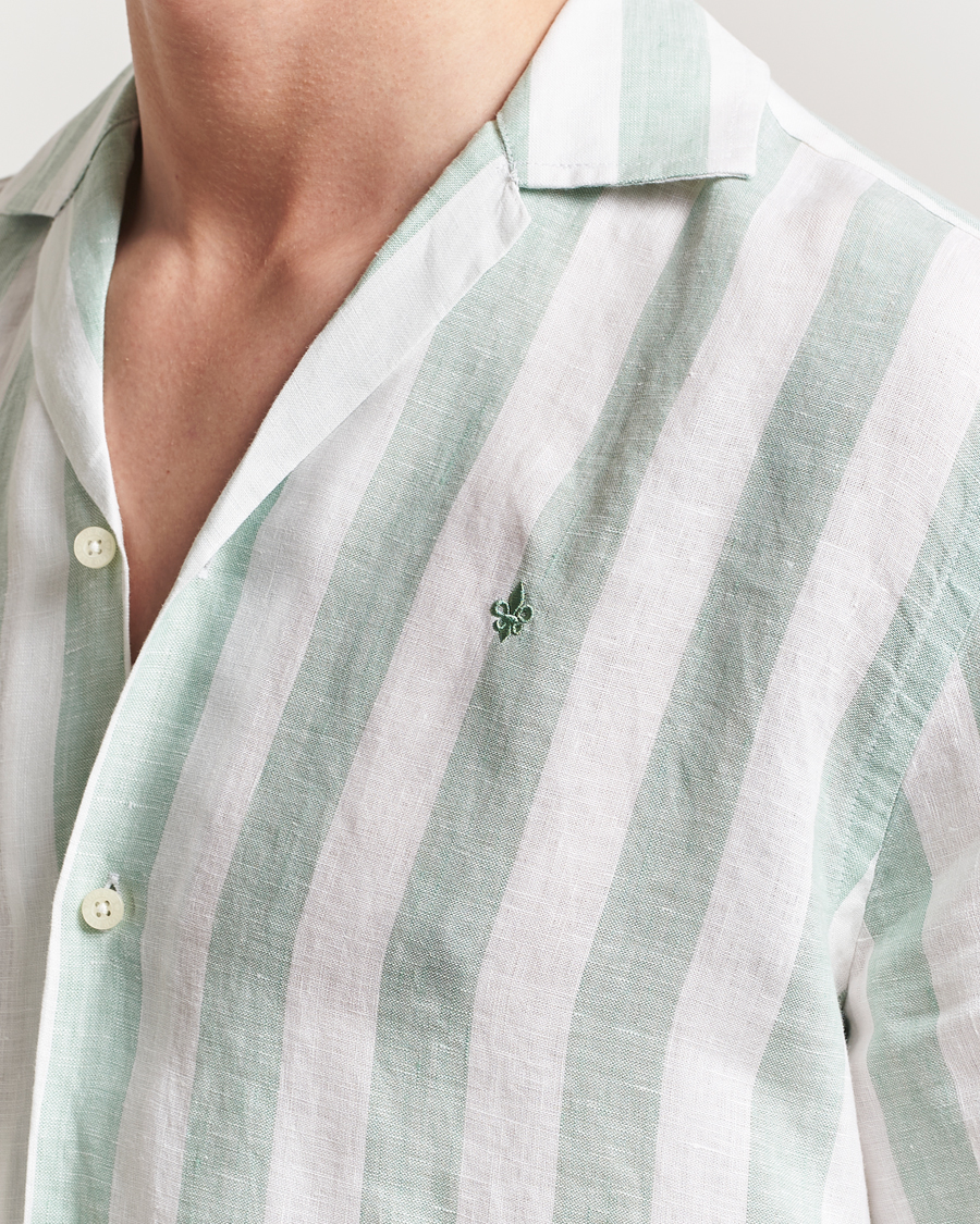 Men | Shirts | Morris | Resort Linen Shirt Green