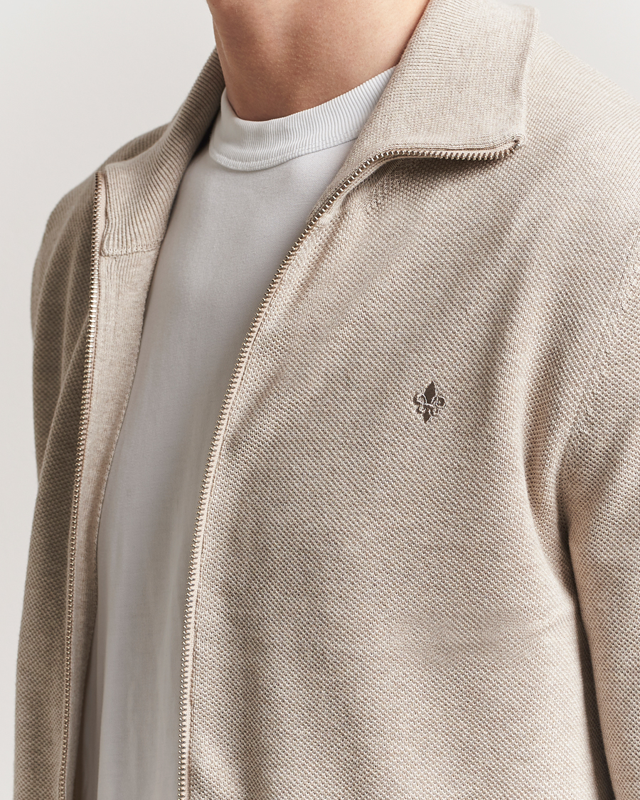 Men | Sweaters & Knitwear | Morris | Jake Zip Cardigan Khaki