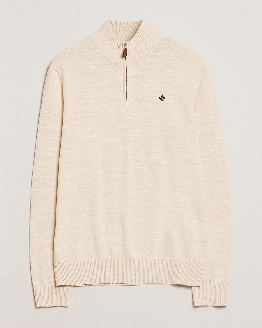 Men | Sweaters & Knitwear | Morris | Randall Half Zip Off White