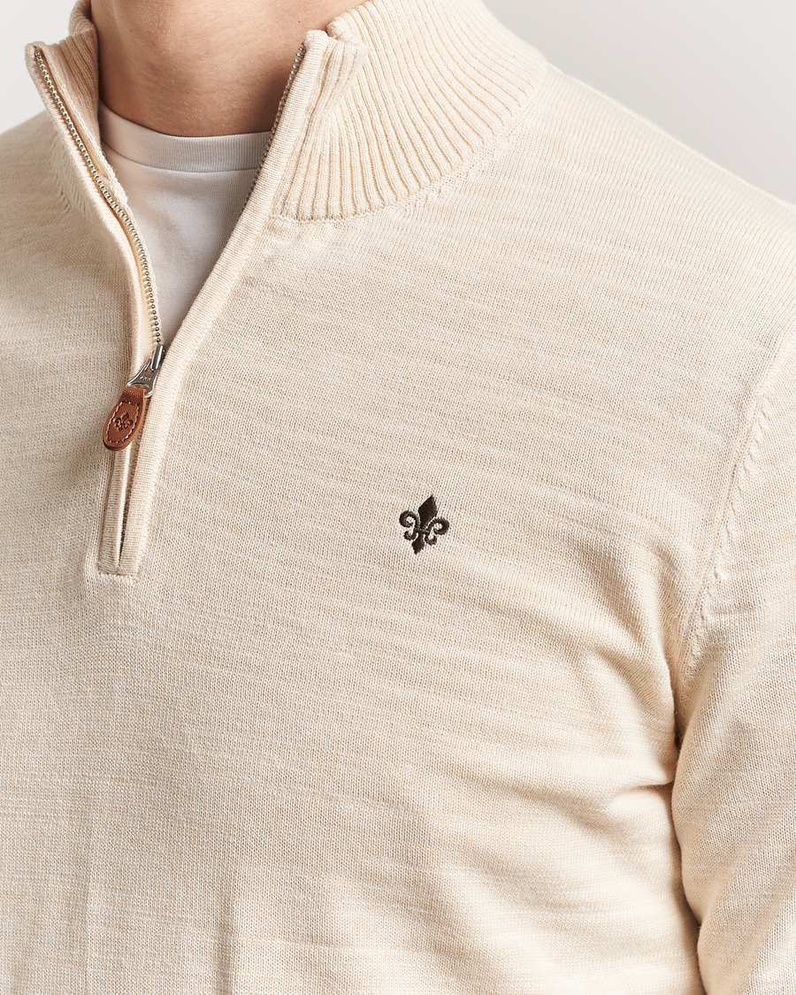 Men | Sweaters & Knitwear | Morris | Randall Half Zip Off White