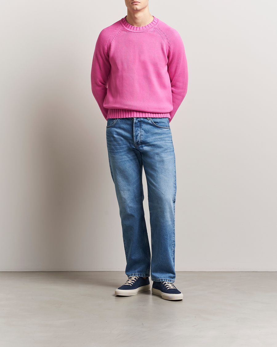 Men | Sweaters & Knitwear | Morris | Brooks Crew O-Neck Cerise