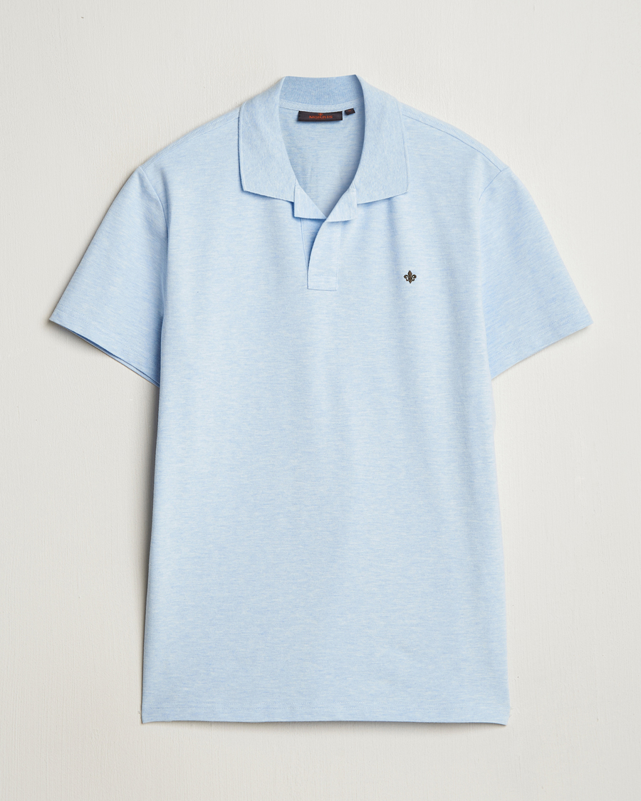 Men | Polo Shirts | Morris | Dylan Pique Shirt Light Blue