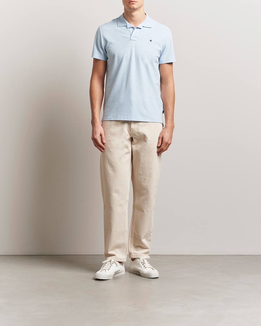 Men | Polo Shirts | Morris | Dylan Pique Shirt Light Blue