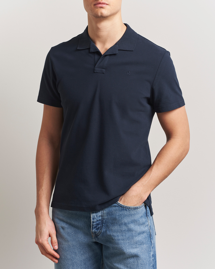 Men | Polo Shirts | Morris | Dylan Pique Shirt Old Blue