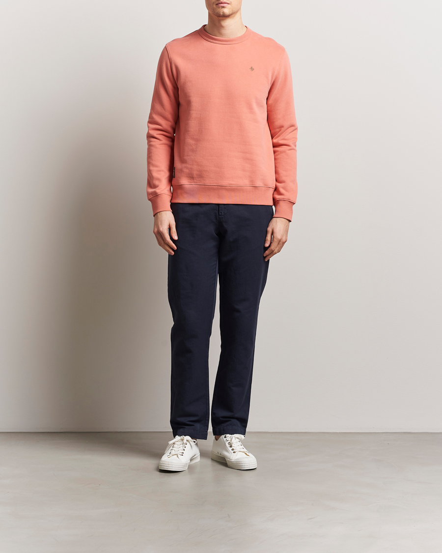 Men | Sweaters & Knitwear | Morris | Brandon Lily Sweatshirt Orange