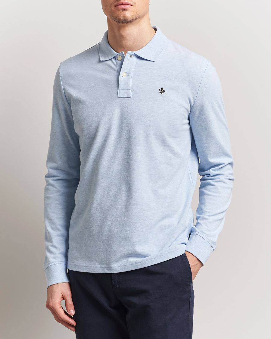 Men | Sweaters & Knitwear | Morris | Camden Long Sleeve Pique Light Blue