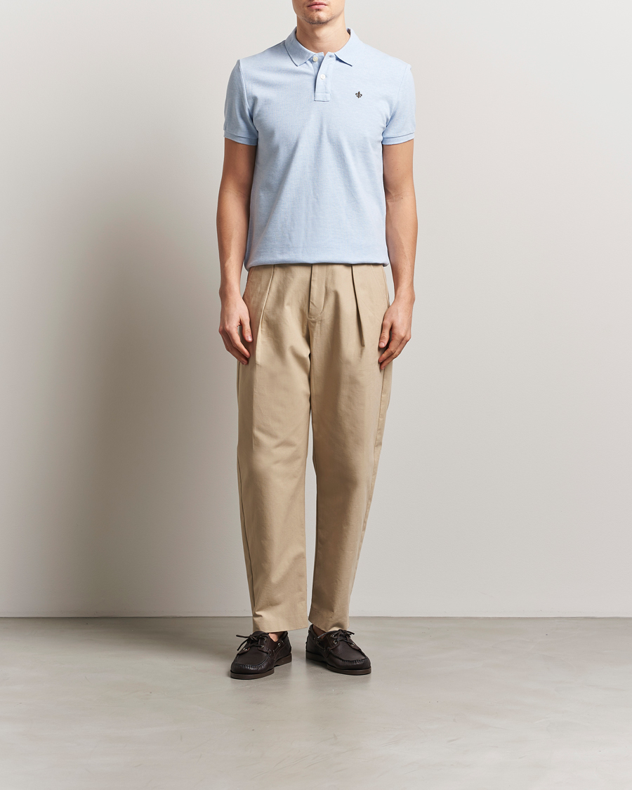 Men | Polo Shirts | Morris | New Pique Light Blue