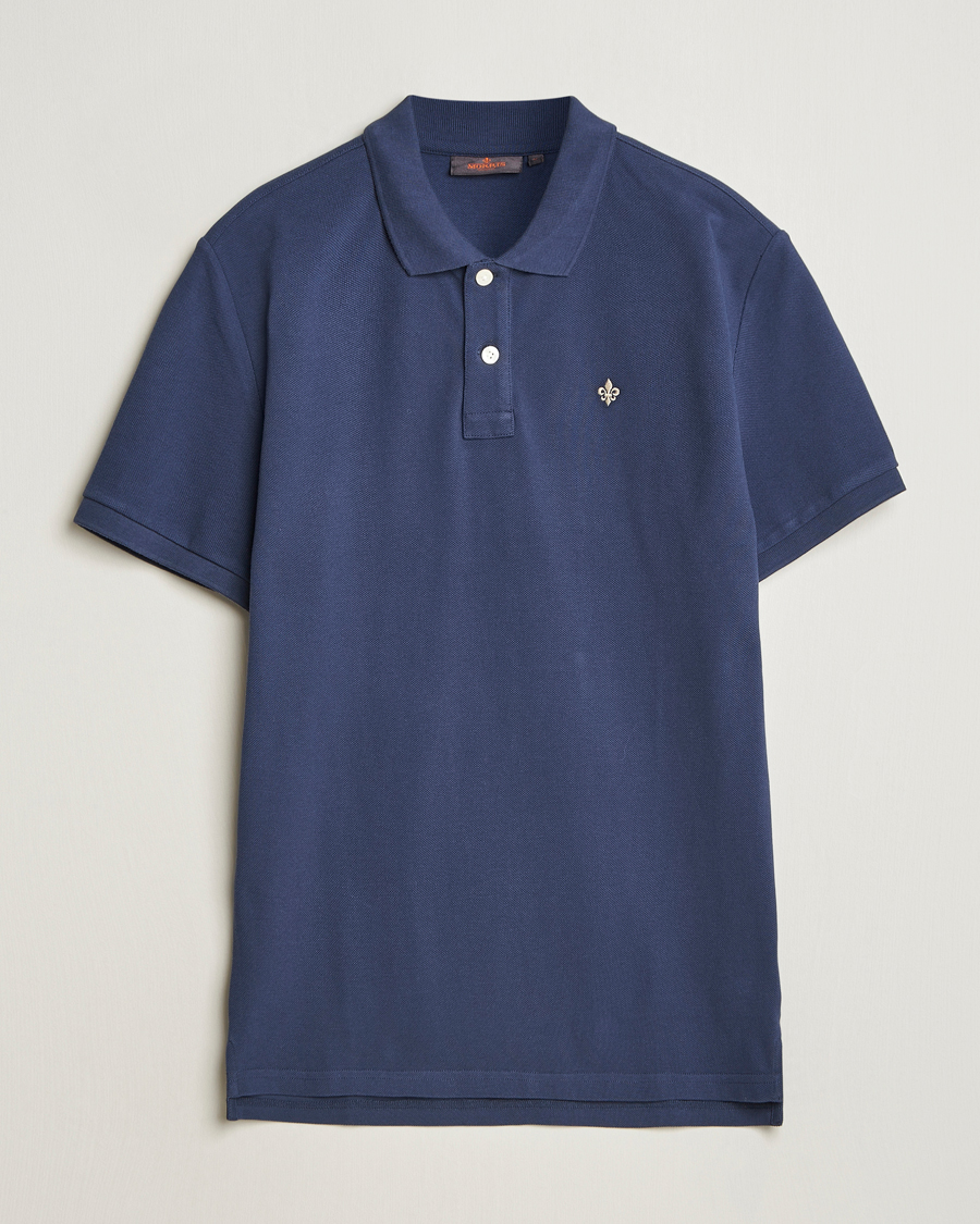 Men | Polo Shirts | Morris | New Pique Dark Blue