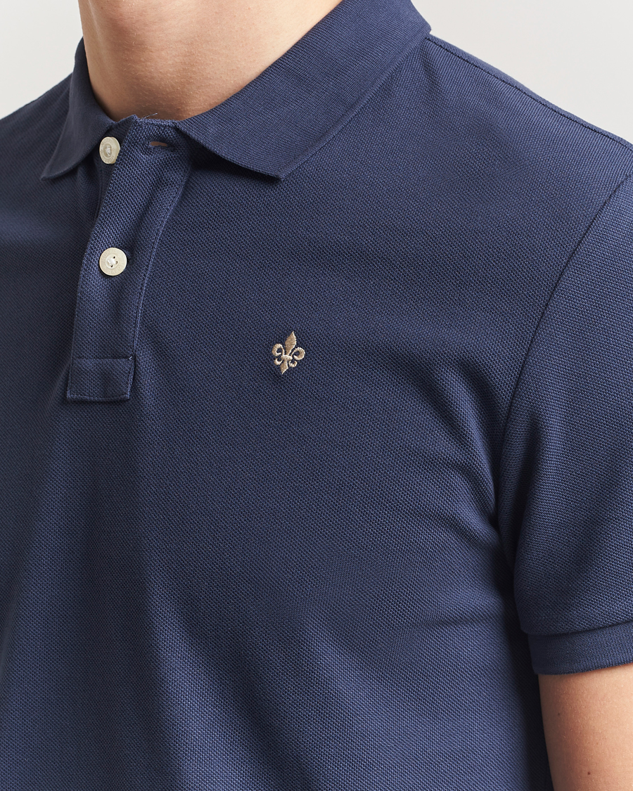 Men | Polo Shirts | Morris | New Pique Dark Blue