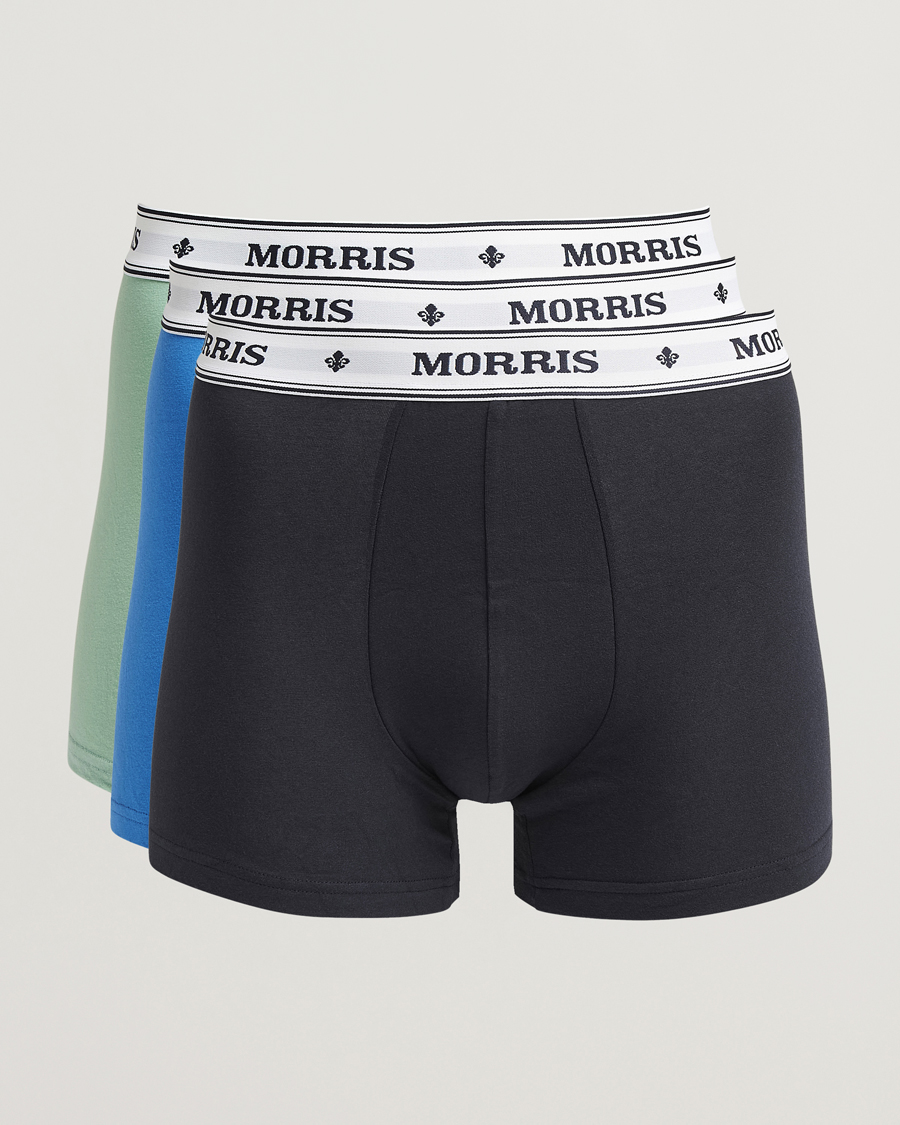 Men | Underwear & Socks | Morris | 3-Pack Boxer Briefs Navy/Green/Blue