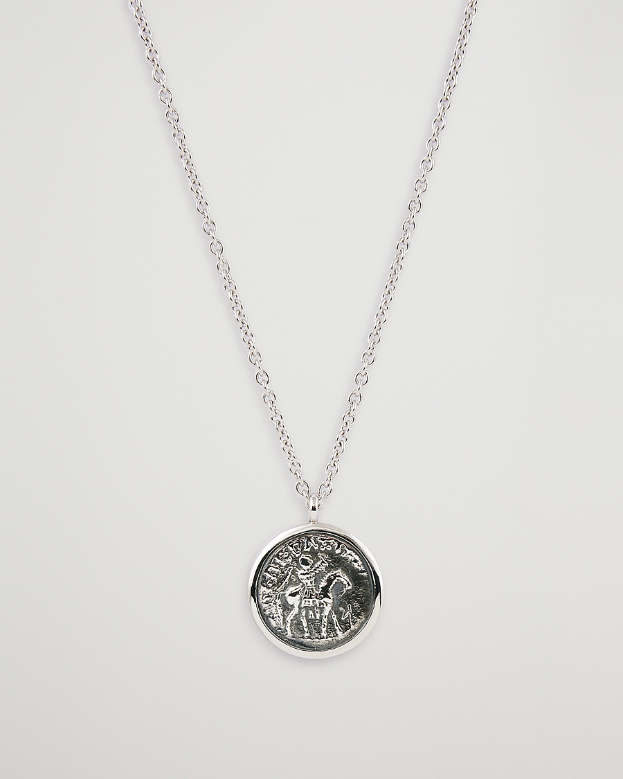 Men | Jewellery | Tom Wood | Coin Pendand Necklace Silver
