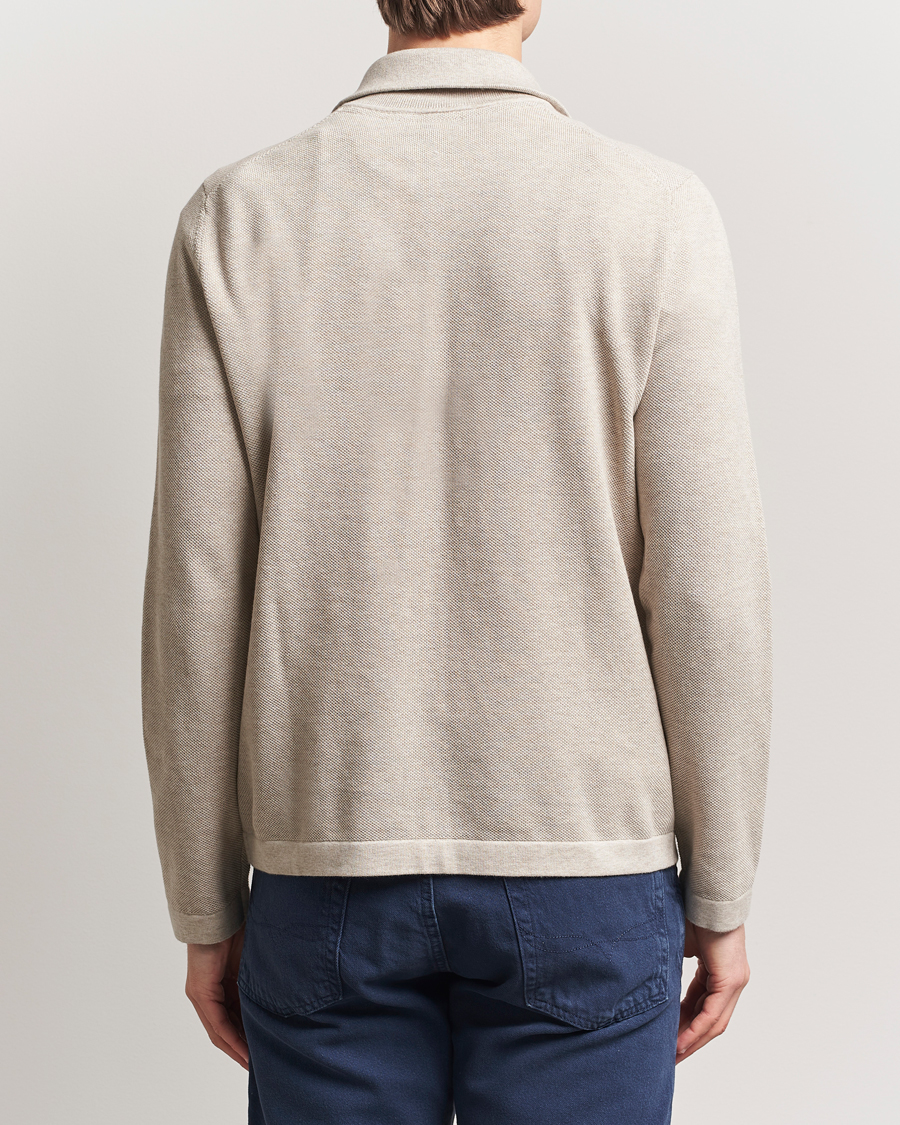 Men | Sweaters & Knitwear | Morris | Jake Cotton Half Zip Khaki